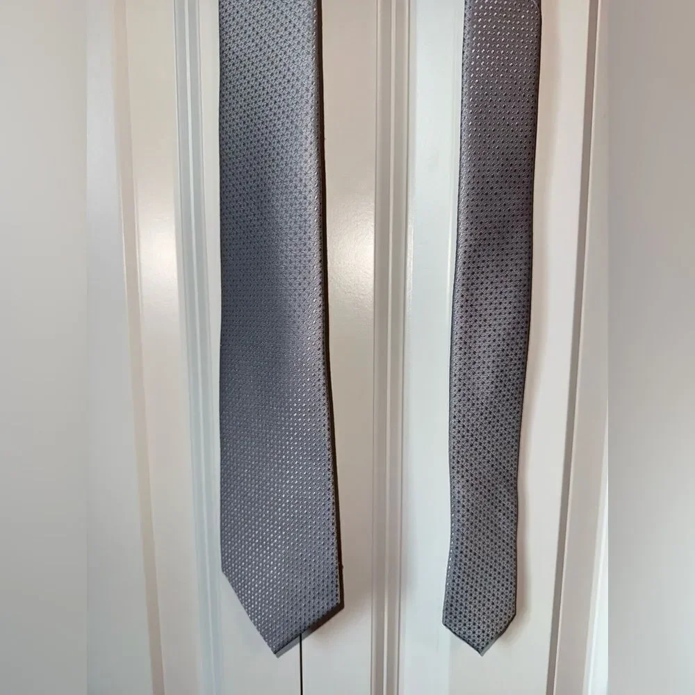 Calibrate Anser Solid Silk Tie in Charcoal